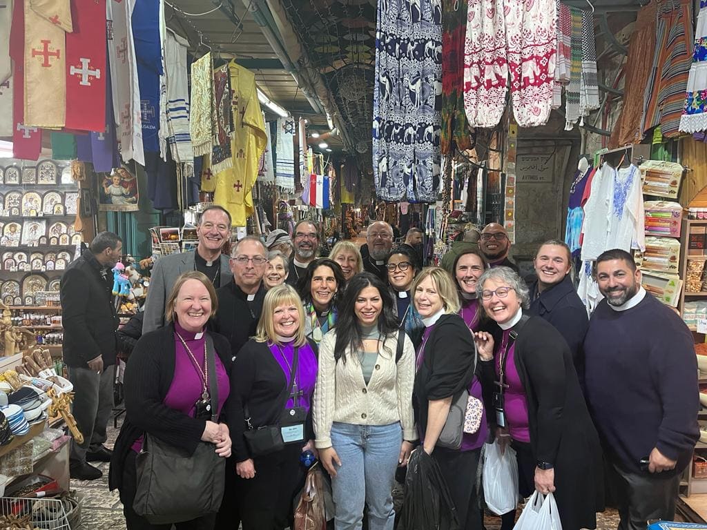 Group photo from the Holy Land
