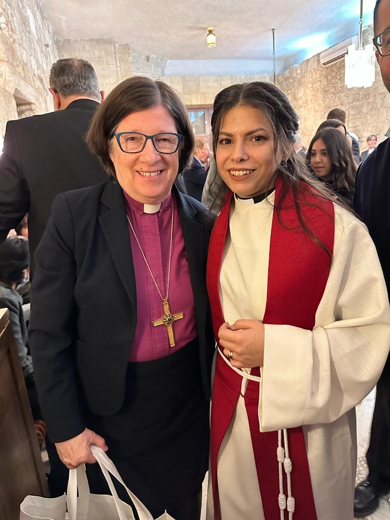 Bishop Eaton with Rev. Sally Azar