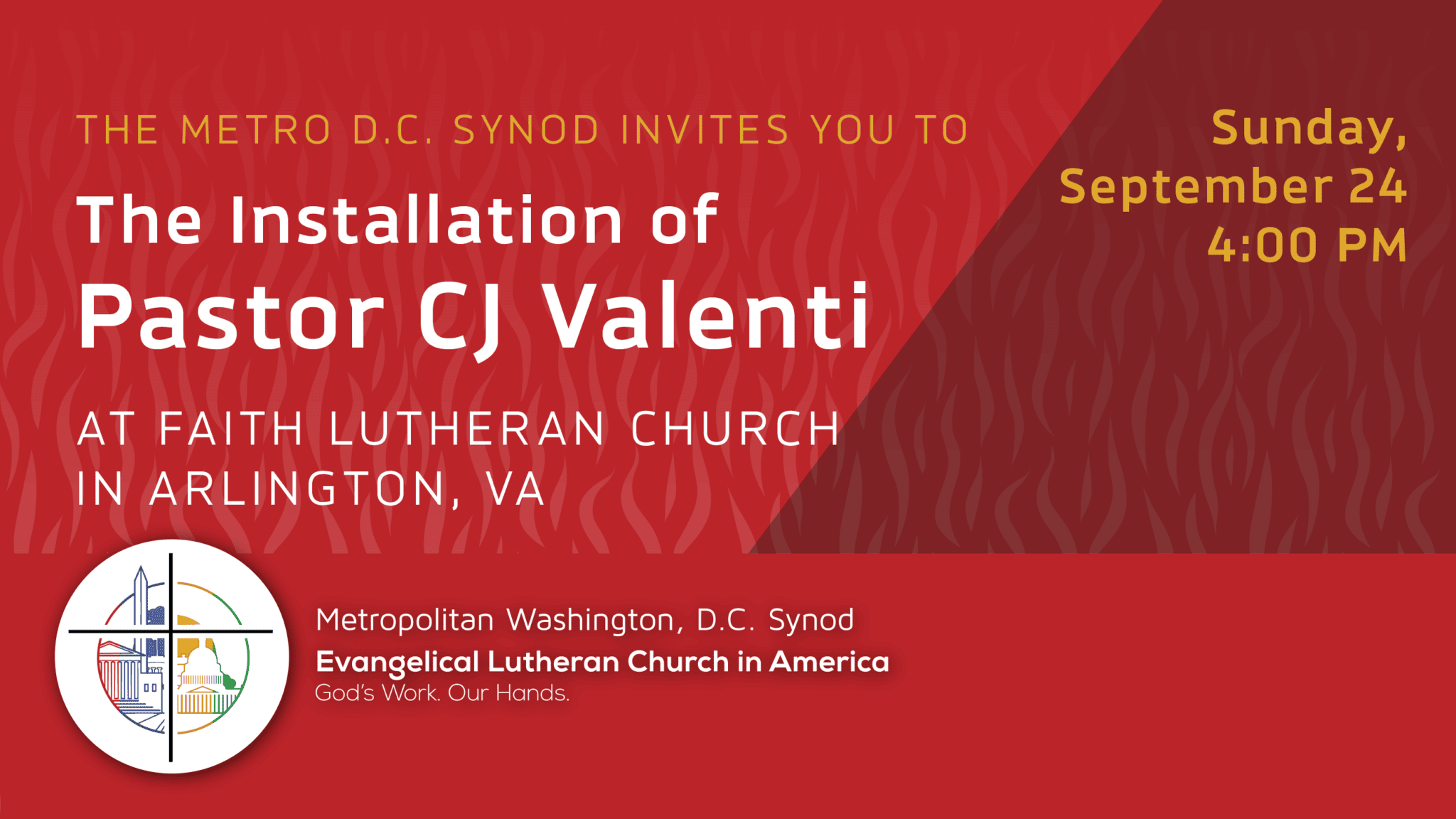 Installation of Pastor CJ Valenti | Metro DC - ELCA