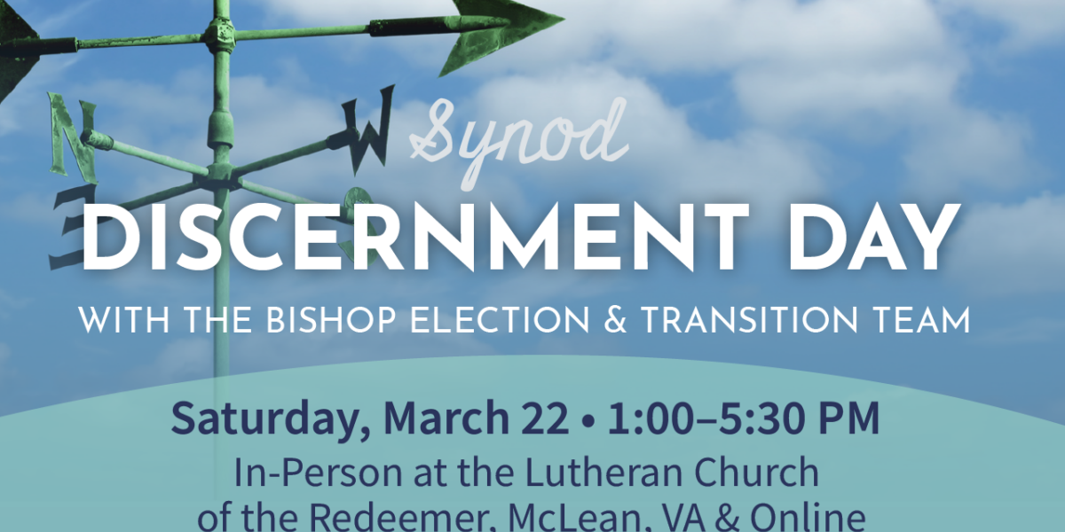 2025 Bishop Transition | Metro DC - ELCA